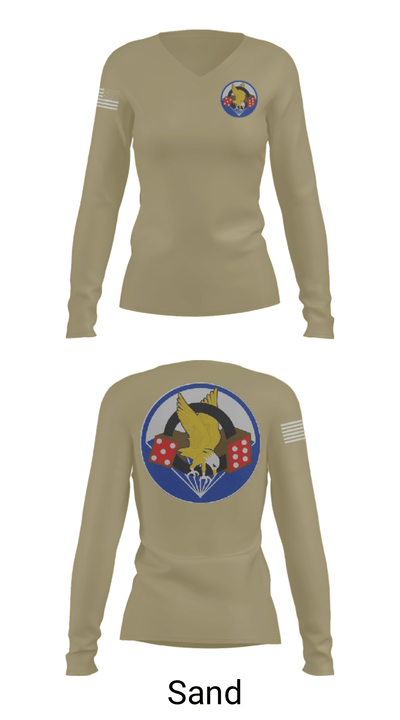 506th PIR 79913322 Women's Long Sleeve V-neck Shirt - 97