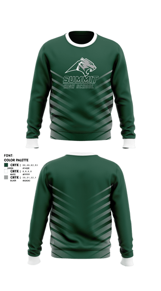 Crew Neck Sweatshirt, Summit High School Volleyball, Women's Volleyball, Teamtime, Team time, sublimation, custom sports apparel, team uniforms, spirit wear, spiritwear, sports uniforms, custom shirts, team store, custom team store, fundraiser sports, apparel fundraiser