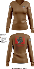 497 MRBC 57284411 Women's Long Sleeve V-neck Shirt - 2