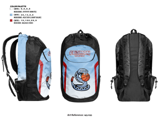 Gear Bag, Crismon Rattlers, Women's Basketball, Teamtime, Team time, sublimation, custom sports apparel, team uniforms, spirit wear, spiritwear, sports uniforms, custom shirts, team store, custom team store, fundraiser sports, apparel fundraiser