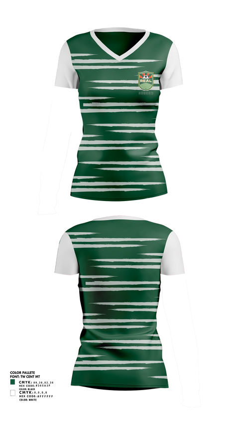 Women's Short Sleeve Vneck Shirt, El Camino Real Salinas Soccer, Men's Soccer, Teamtime, Team time, sublimation, custom sports apparel, team uniforms, spirit wear, spiritwear, sports uniforms, custom shirts, team store, custom team store, fundraiser sports, apparel fundraiser