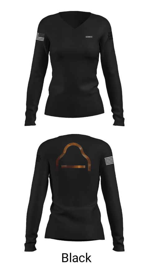Women's Long Sleeve Vneck Shirt, Deseret Ranches, , Teamtime, Team time, sublimation, custom sports apparel, team uniforms, spirit wear, spiritwear, sports uniforms, custom shirts, team store, custom team store, fundraiser sports, apparel fundraiser