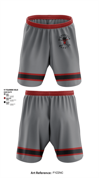 Athletic Shorts With Pockets, Birmingham Bandits, Ice Hockey, Teamtime, Team time, sublimation, custom sports apparel, team uniforms, spirit wear, spiritwear, sports uniforms, custom shirts, team store, custom team store, fundraiser sports, apparel fundraiser