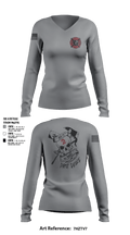 386th ECES/CEF 44039063 Women's Long Sleeve V-neck Shirt - 5