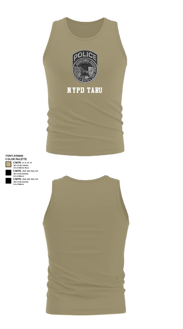 Tank Top, NYPD TARU, Police, Teamtime, Team time, sublimation, custom sports apparel, team uniforms, spirit wear, spiritwear, sports uniforms, custom shirts, team store, custom team store, fundraiser sports, apparel fundraiser