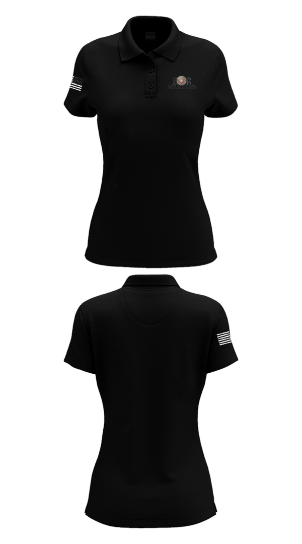 Women's Short Sleeve Performance Polo, 806 MarinesBoots and Badges of the South Plains, Fire Department, Teamtime, Team time, sublimation, custom sports apparel, team uniforms, spirit wear, spiritwear, sports uniforms, custom shirts, team store, custom team store, fundraiser sports, apparel fundraiser