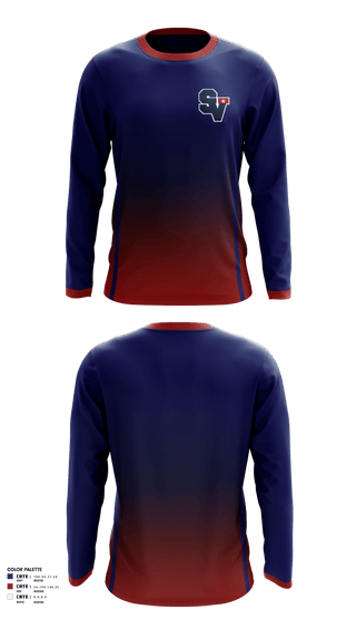 Long Sleeve Performance Shirt, Smithson Valley Youth Football, Football, Teamtime, Team time, sublimation, custom sports apparel, team uniforms, spirit wear, spiritwear, sports uniforms, custom shirts, team store, custom team store, fundraiser sports, apparel fundraiser