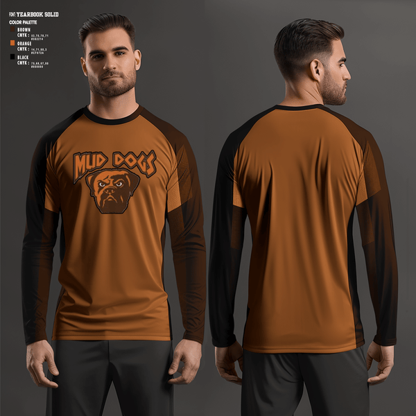Long Sleeve Performance Shirt, Mud dogs, Football, Teamtime, Team time, sublimation, custom sports apparel, team uniforms, spirit wear, spiritwear, sports uniforms, custom shirts, team store, custom team store, fundraiser sports, apparel fundraiser