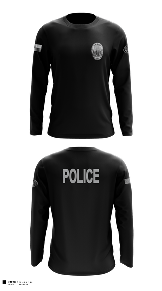 Long Sleeve Performance Shirt, Desert Hot Springs Police Department, Police, Teamtime, Team time, sublimation, custom sports apparel, team uniforms, spirit wear, spiritwear, sports uniforms, custom shirts, team store, custom team store, fundraiser sports, apparel fundraiser