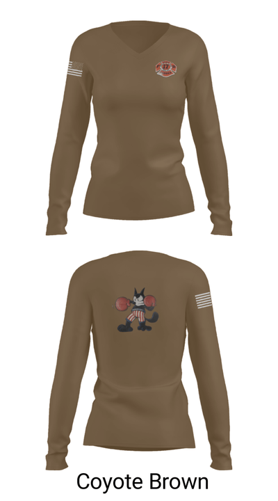 Station 17 90586189 Women's Long Sleeve V-neck Shirt - 17