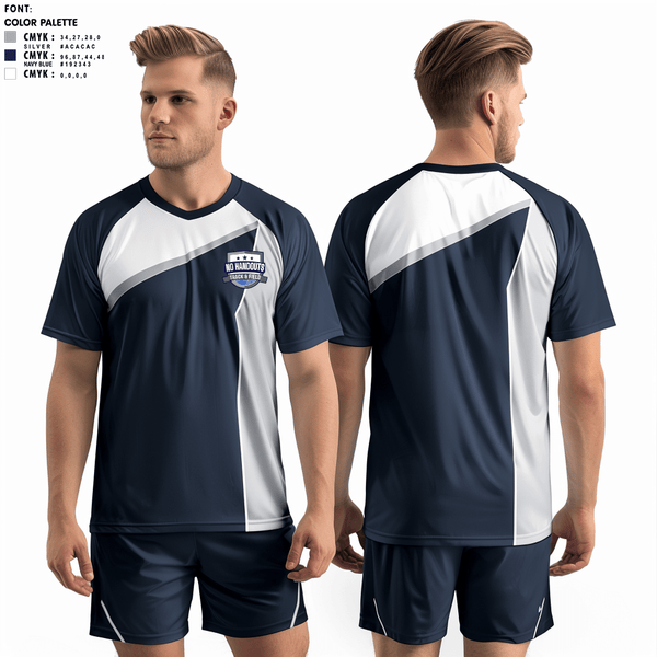 Short Sleeve Performance Shirt, No Handouts Track & Field, Track & Field, Teamtime, Team time, sublimation, custom sports apparel, team uniforms, spirit wear, spiritwear, sports uniforms, custom shirts, team store, custom team store, fundraiser sports, apparel fundraiser