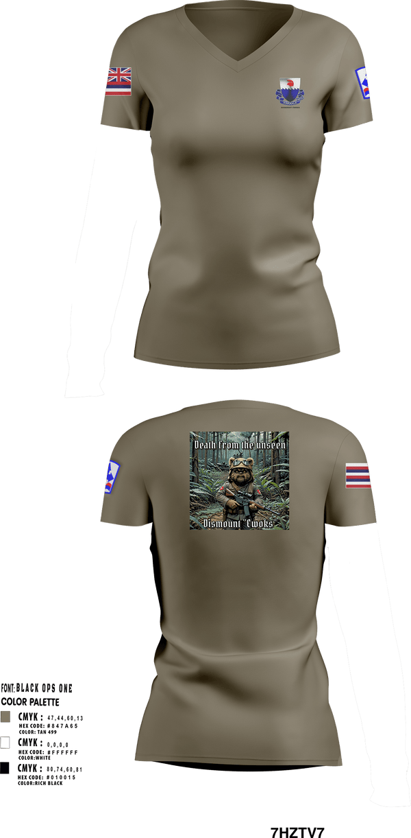 Women's Short Sleeve Vneck Shirt, 3rd PLT Bad Boys3rd PLT Bad Boys3rd PLT Bad BoysDismount Ewoks, , Teamtime, Team time, sublimation, custom sports apparel, team uniforms, spirit wear, spiritwear, sports uniforms, custom shirts, team store, custom team store, fundraiser sports, apparel fundraiser