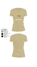 USASA BELVOIR 16372072 Women's Short Sleeve V-neck Shirt - 84
