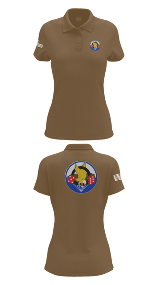 Women's Short Sleeve Performance Polo, 506th PIR, Army, Teamtime, Team time, sublimation, custom sports apparel, team uniforms, spirit wear, spiritwear, sports uniforms, custom shirts, team store, custom team store, fundraiser sports, apparel fundraiser