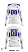 Pottstown High School Volleyball 14262411 Women's Long Sleeve V-neck Shirt - 139