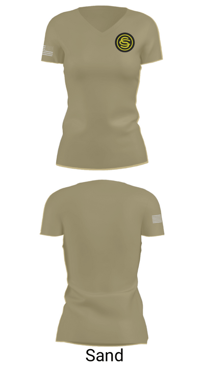 OCS 117th RTI 76770798 Women's Short Sleeve V-neck Shirt - 84
