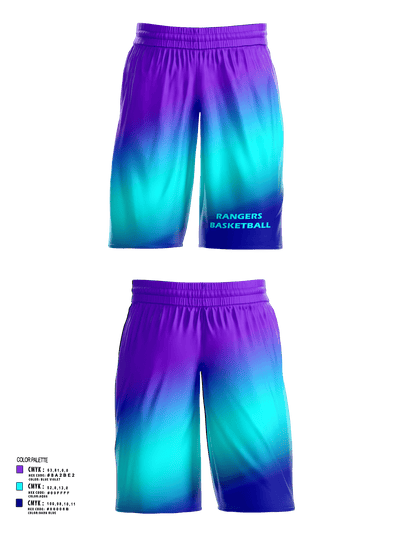 Rangers 78572172 Mens Basketball Shorts 1