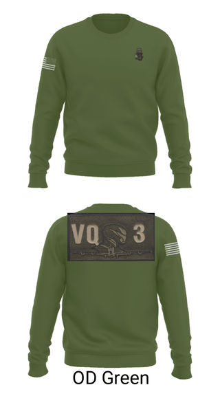 Crew Neck Sweatshirt, VQ-3 DET TRVS, Navy, Teamtime, Team time, sublimation, custom sports apparel, team uniforms, spirit wear, spiritwear, sports uniforms, custom shirts, team store, custom team store, fundraiser sports, apparel fundraiser