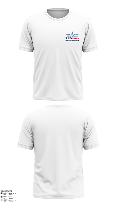 Texas Titans Youth Football 17189264 Short Sleeve Performance Shirt - 12