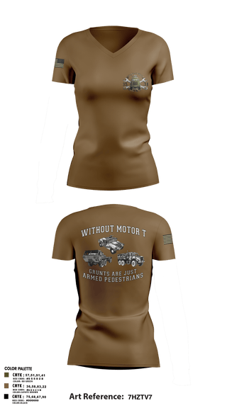 Women's Short Sleeve Vneck Shirt, 2/10, Marines, Teamtime, Team time, sublimation, custom sports apparel, team uniforms, spirit wear, spiritwear, sports uniforms, custom shirts, team store, custom team store, fundraiser sports, apparel fundraiser