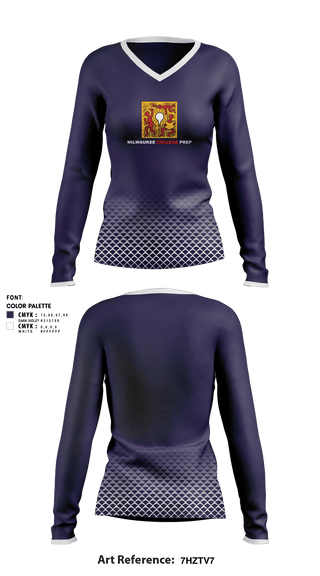 Women's Long Sleeve Vneck Shirt, Mcp Lloyd Track and Field, Track & Field, Teamtime, Team time, sublimation, custom sports apparel, team uniforms, spirit wear, spiritwear, sports uniforms, custom shirts, team store, custom team store, fundraiser sports, apparel fundraiser