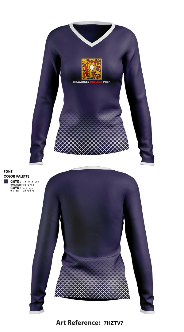 Women's Long Sleeve Vneck Shirt, Mcp Lloyd Track and Field, Track & Field, Teamtime, Team time, sublimation, custom sports apparel, team uniforms, spirit wear, spiritwear, sports uniforms, custom shirts, team store, custom team store, fundraiser sports, apparel fundraiser
