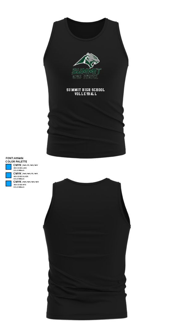 Tank Top, Summit High School Volleyball, Women's Volleyball, Teamtime, Team time, sublimation, custom sports apparel, team uniforms, spirit wear, spiritwear, sports uniforms, custom shirts, team store, custom team store, fundraiser sports, apparel fundraiser