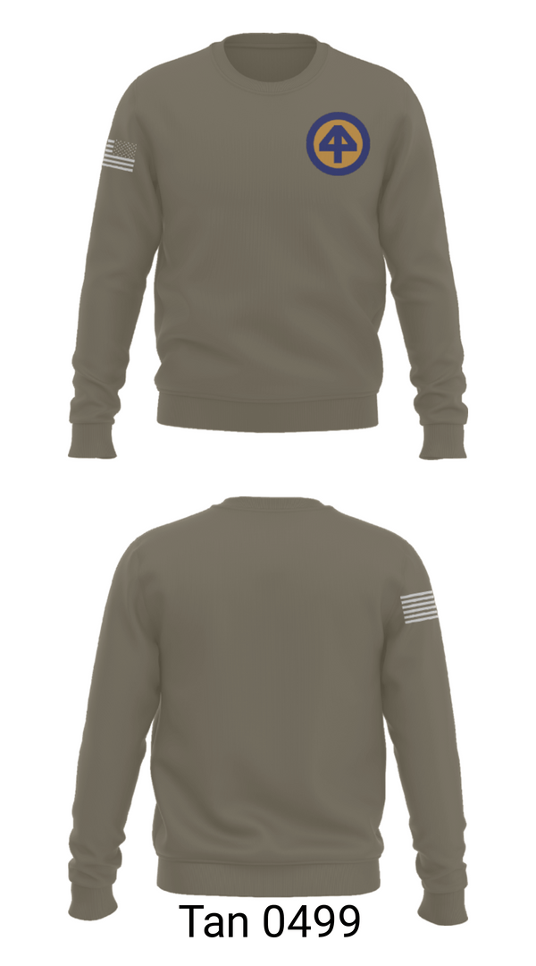 Crew Neck Sweatshirt, A CO 2-113th, Army, Teamtime, Team time, sublimation, custom sports apparel, team uniforms, spirit wear, spiritwear, sports uniforms, custom shirts, team store, custom team store, fundraiser sports, apparel fundraiser