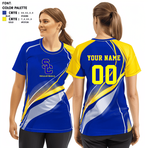 Women's Short Sleeve Vneck Shirt, Scott City R-1 High School Volleyball, Women's Volleyball, Teamtime, Team time, sublimation, custom sports apparel, team uniforms, spirit wear, spiritwear, sports uniforms, custom shirts, team store, custom team store, fundraiser sports, apparel fundraiser