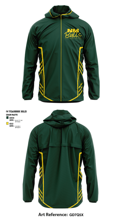 New Milford Bulls Football And Cheerleading 19489077 Windbreaker - 4