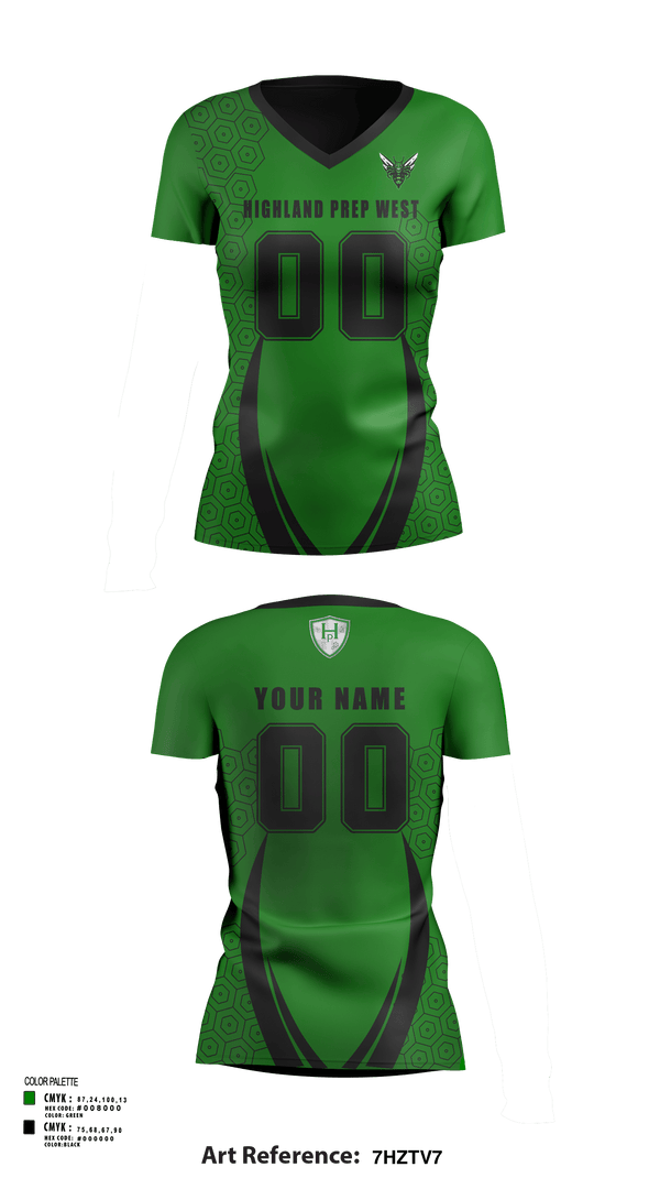 Women's Short Sleeve Vneck Shirt, Highland Prep West Volleyball, Women's Volleyball, Teamtime, Team time, sublimation, custom sports apparel, team uniforms, spirit wear, spiritwear, sports uniforms, custom shirts, team store, custom team store, fundraiser sports, apparel fundraiser