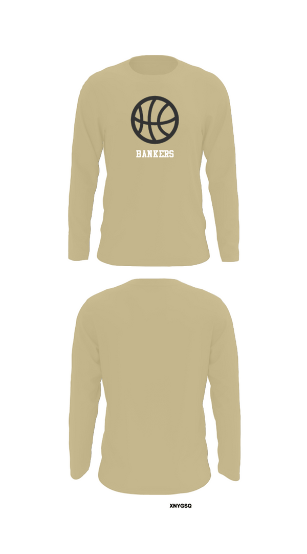 Long Sleeve Performance Shirt, Bankers, Men's Basketball, Teamtime, Team time, sublimation, custom sports apparel, team uniforms, spirit wear, spiritwear, sports uniforms, custom shirts, team store, custom team store, fundraiser sports, apparel fundraiser