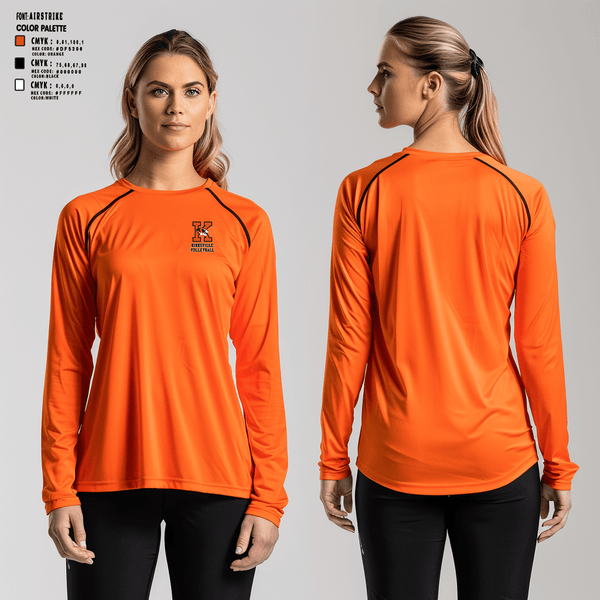 Long Sleeve Performance Shirt, Kirksville High School Volleyball, Women's Volleyball, Teamtime, Team time, sublimation, custom sports apparel, team uniforms, spirit wear, spiritwear, sports uniforms, custom shirts, team store, custom team store, fundraiser sports, apparel fundraiser
