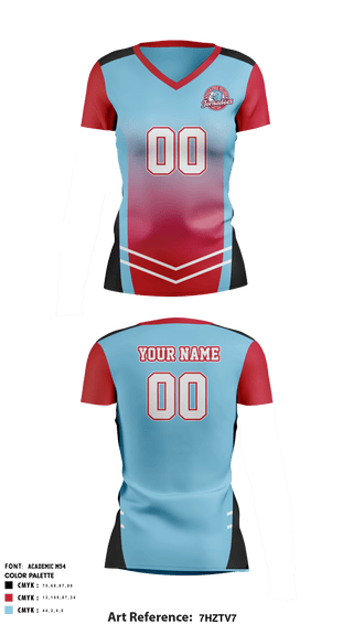 Women's Short Sleeve Vneck Shirt, Talladega College Volleyball, Women's Volleyball, Teamtime, Team time, sublimation, custom sports apparel, team uniforms, spirit wear, spiritwear, sports uniforms, custom shirts, team store, custom team store, fundraiser sports, apparel fundraiser