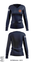 Fayette County Fire & Rescue 3975507 Women's Long Sleeve V-neck Shirt - 1