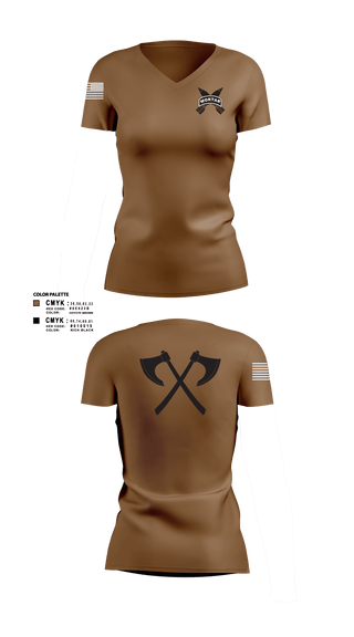 Women's Short Sleeve Vneck Shirt, Mortars, Army, Teamtime, Team time, sublimation, custom sports apparel, team uniforms, spirit wear, spiritwear, sports uniforms, custom shirts, team store, custom team store, fundraiser sports, apparel fundraiser