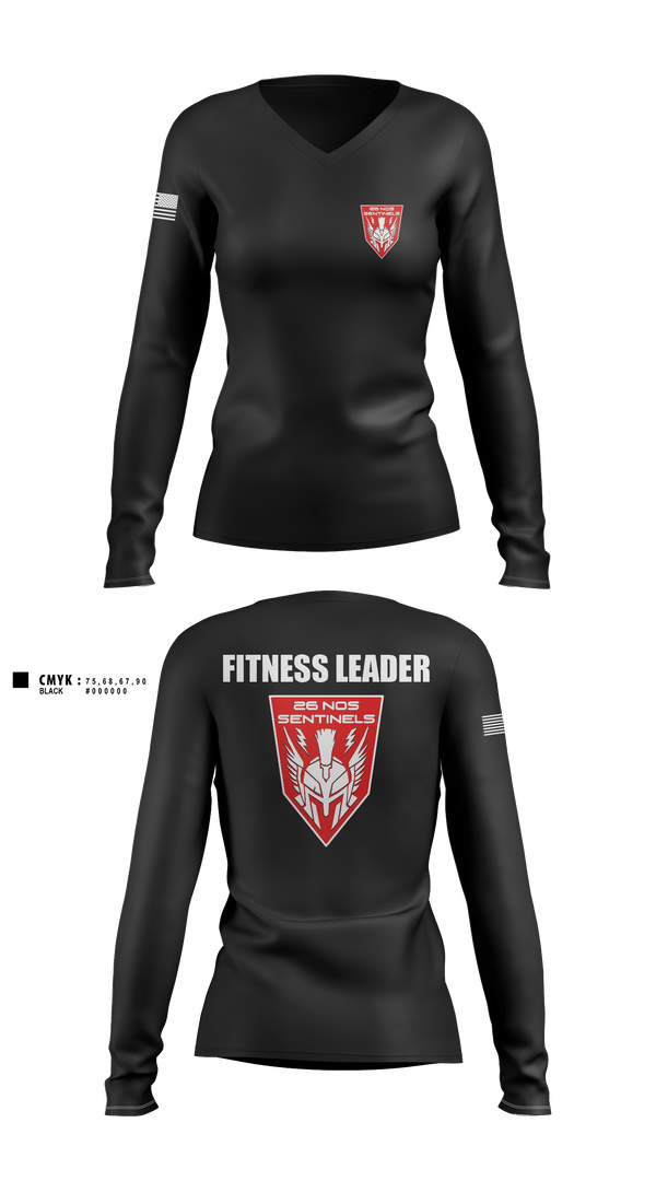Women's Long Sleeve Vneck Shirt, Sentinels, Air Force, Teamtime, Team time, sublimation, custom sports apparel, team uniforms, spirit wear, spiritwear, sports uniforms, custom shirts, team store, custom team store, fundraiser sports, apparel fundraiser