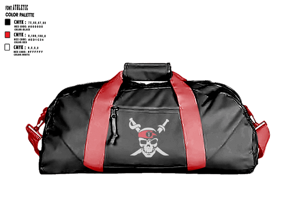 Duffle Bag, Pirates, Football, Teamtime, Team time, sublimation, custom sports apparel, team uniforms, spirit wear, spiritwear, sports uniforms, custom shirts, team store, custom team store, fundraiser sports, apparel fundraiser