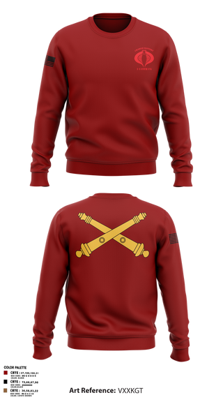 Crew Neck Sweatshirt, Charlie Battery, 1-119th FA, , Teamtime, Team time, sublimation, custom sports apparel, team uniforms, spirit wear, spiritwear, sports uniforms, custom shirts, team store, custom team store, fundraiser sports, apparel fundraiser
