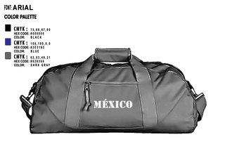 Duffle Bag, México, Army, Teamtime, Team time, sublimation, custom sports apparel, team uniforms, spirit wear, spiritwear, sports uniforms, custom shirts, team store, custom team store, fundraiser sports, apparel fundraiser
