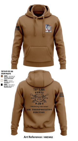 Hoodie, 75 LRS, Air Force, Teamtime, Team time, sublimation, custom sports apparel, team uniforms, spirit wear, spiritwear, sports uniforms, custom shirts, team store, custom team store, fundraiser sports, apparel fundraiser