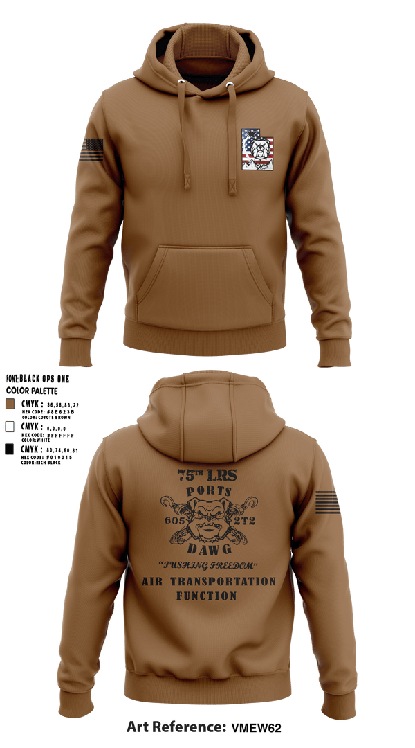 Hoodie, 75 LRS, Air Force, Teamtime, Team time, sublimation, custom sports apparel, team uniforms, spirit wear, spiritwear, sports uniforms, custom shirts, team store, custom team store, fundraiser sports, apparel fundraiser