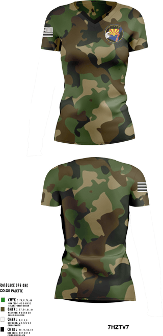 Women's Short Sleeve Vneck Shirt, Arizona Department of Veterans ServicesArizona Department of Veterans Services, , Teamtime, Team time, sublimation, custom sports apparel, team uniforms, spirit wear, spiritwear, sports uniforms, custom shirts, team store, custom team store, fundraiser sports, apparel fundraiser