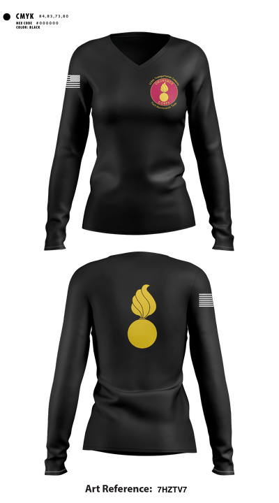 129 TC CO 57879668 Women's Long Sleeve V-neck Shirt - 1