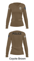 Miami Police Department 88232990 Women's Long Sleeve V-neck Shirt - 16