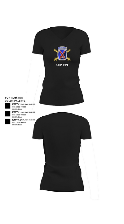 1/C/2-15FA 84348140 Women's Short Sleeve V-neck Shirt - 24