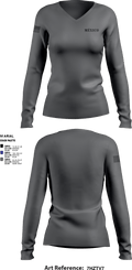 México 77334867 Women's Long Sleeve V-neck Shirt - 3