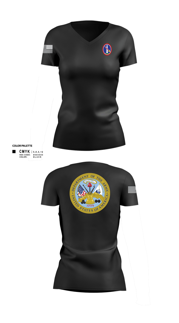 Women's Short Sleeve Vneck Shirt, MDW, Army, Teamtime, Team time, sublimation, custom sports apparel, team uniforms, spirit wear, spiritwear, sports uniforms, custom shirts, team store, custom team store, fundraiser sports, apparel fundraiser