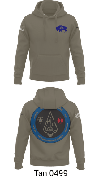 Hoodie, Battle company 1-17IN, Army, Teamtime, Team time, sublimation, custom sports apparel, team uniforms, spirit wear, spiritwear, sports uniforms, custom shirts, team store, custom team store, fundraiser sports, apparel fundraiser