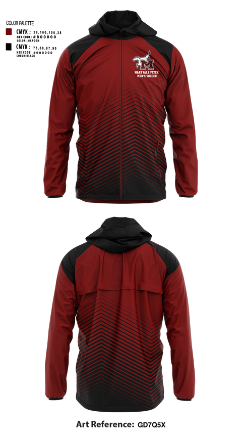 Windbreaker, Maryvale flyer, Men's Soccer, Teamtime, Team time, sublimation, custom sports apparel, team uniforms, spirit wear, spiritwear, sports uniforms, custom shirts, team store, custom team store, fundraiser sports, apparel fundraiser